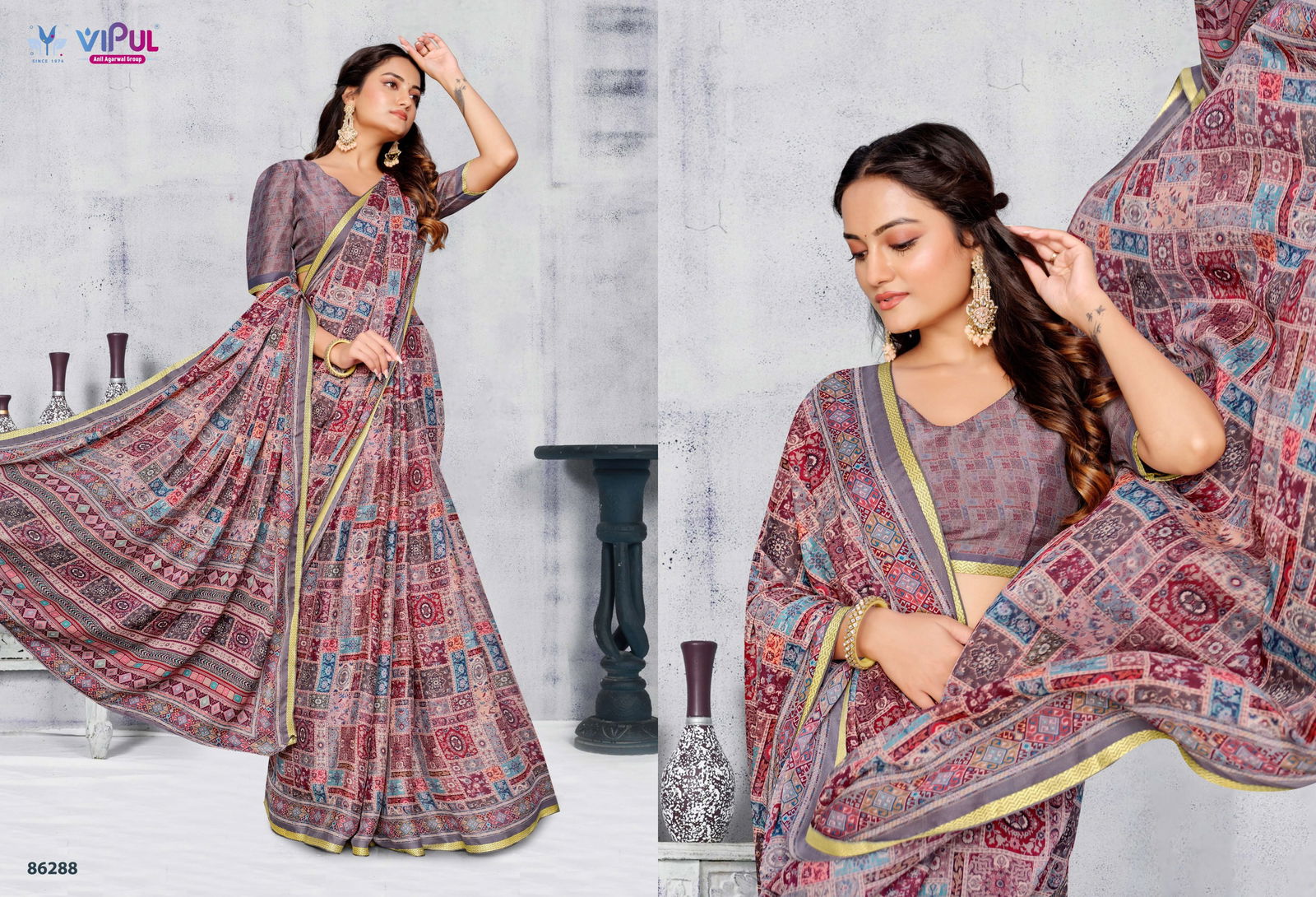 Antique Vol 2 By Vipul Moss Casual Wear Saree Wholesale Shop In Surat